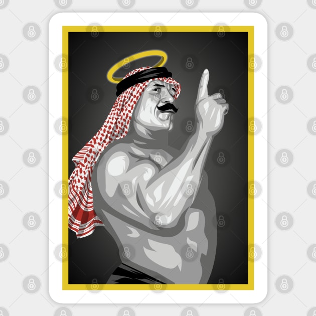 THE IRON SHEIK Sticker by mirailecs